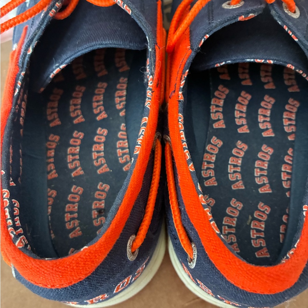 Eastland Navy and Orange Slip-On Loafers - Picture 8 of 10